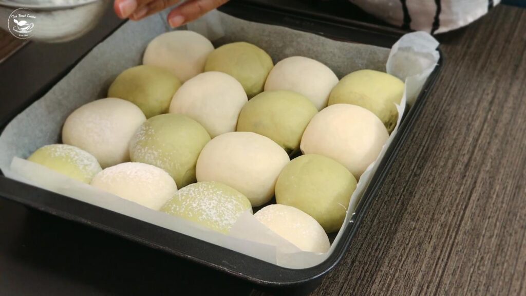 抹茶牛奶小餐包 Matcha Milk Bread Buns Recipe| 9個步驟 簡易食譜 11 step9